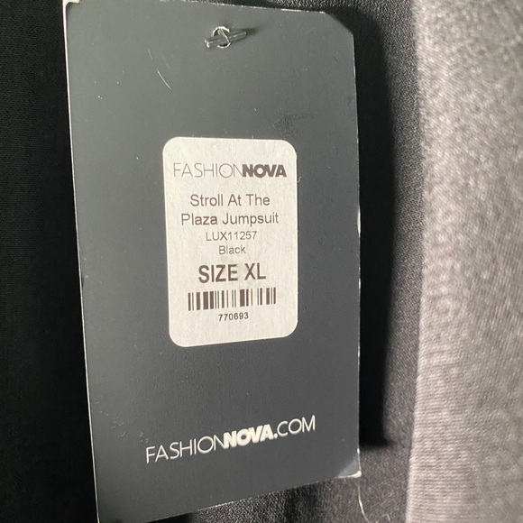 NWT Fashion Nova L/S Black Jumpsuit - Picture 11 of 14